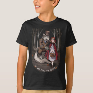 Düstere Märchenwölfin & Rotkäppchen T-Shirt
