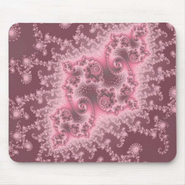 Düstere rosa Quallen Mousepad (Vorne)