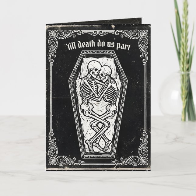 Düsterer viktorianischer Gothic-Romanze Karte (Vorderseite)