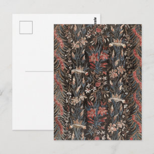 Düsteres Dark-Academia-Botanik-Lilien-Wandbild Postkarte