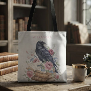 Düsteres Dark Academia Gothic Rabe Tasche