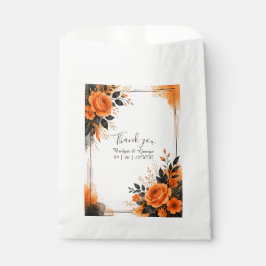 Düsteres Dunkles Orange Halloween Gothic Hochzeit Geschenktütchen