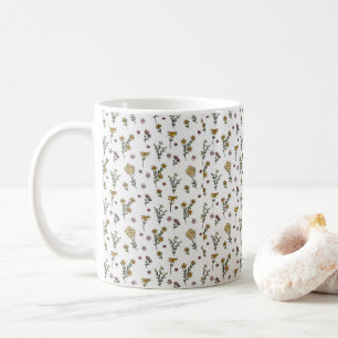 Düsteres, dunkles viktorianisches botanisches Blum Kaffeetasse