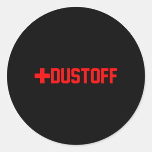 Dustoff Medevac Cross Red Runder Aufkleber