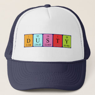 Dustous periodischer Tabellenname Truckerkappe
