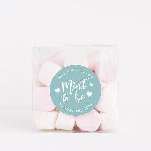 Dusty Aquamarin   Muss Personalisierte Gastgeschen Runder Aufkleber