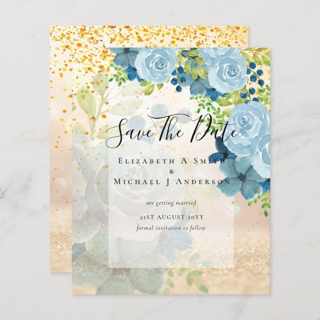 DUSTY BLAUE BLUES RETT DATES - HAUSHALT (Vorne/Hinten)