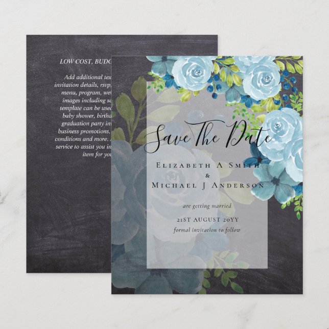 DUSTY BLAUE BLUES RETT DATES - HAUSHALT (Vorne/Hinten)