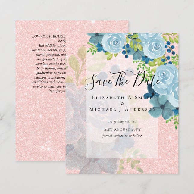 DUSTY BLAUE BLUES RETT DATES - HAUSHALT (Vorne/Hinten)