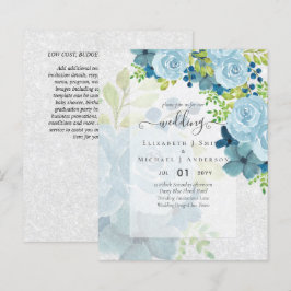 DUSTY BLAUE BLUWERS WEDD INVITES - HAUSHALT