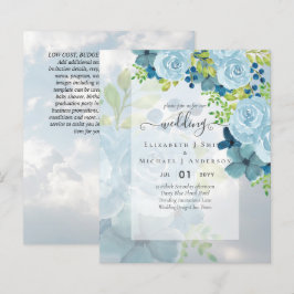 DUSTY BLAUE BLUWERS WEDD INVITES - HAUSHALT