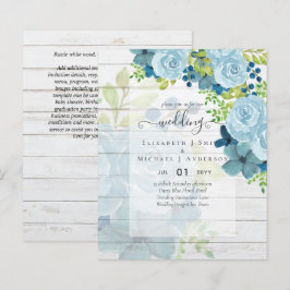 DUSTY BLAUE BLUWERS WEDD INVITES - HAUSHALT