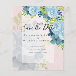 DUSTY BLAUE BLUWERS WEDD INVITES - HAUSHALT FLYER