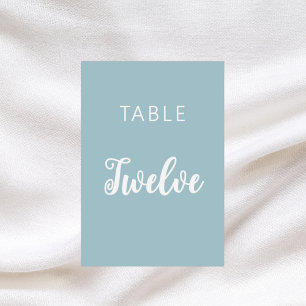 Dusty bleu classique carte mariage de script