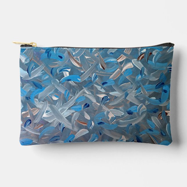 Dusty Blue Accessories Pouch Zubehörtasche (Vorderseite)