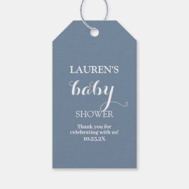 Dusty Blue Baby Duschbord Geschenkartikel Geschenkanhänger