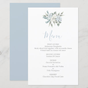 Dusty Blue Blumenkarte