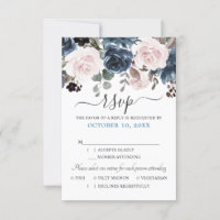 Dusty Blue Blush Pink Botanische Hochzeit mit flor