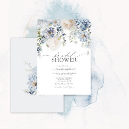 Dusty Blue & Blush Pink Brautparty Einladung