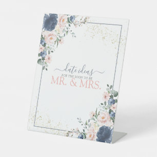Dusty Blue Blush Pink Gold Date Ideas Sockelschild