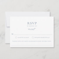 Dusty Blue Botanical Branch Food Allergy Carte RSV
