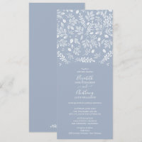 Dusty Blue Botanicals Wedding