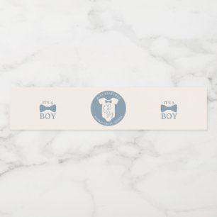 Dusty Blue Bow Krawatte Babydusche