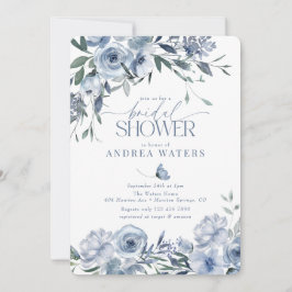 Dusty Blue Bridal Dusche Einladungen