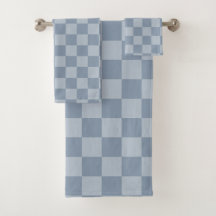 Dusty Blue Checkerboard