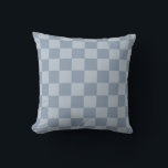 Dusty Blue Checkerboard Kissen<br><div class="desc">Dusty Blue Checkerboard</div>