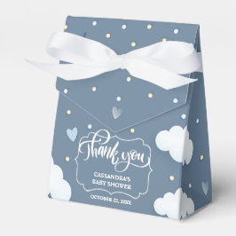 Dusty Blue Cloud Theme Baby Shower Fevor Box Geschenkschachtel