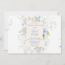 Dusty Blue Delicate Wildblume Wedding