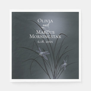 Dusty Blue Dragonfly Serviette