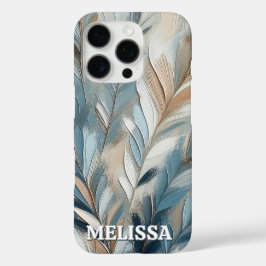 Dusty Blue Elegance in Acrylic With Name iPhone 16 Pro Hülle