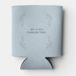 Dusty Blue Elegant Foliage Wedding Mr. & Mrs. Dosenkühler