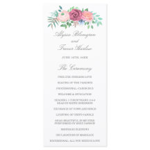 Dusty Blue Elegant Pink Floral Wedding