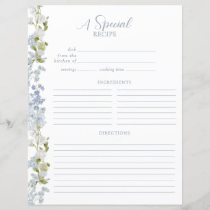 Dusty Blue Elegante Garden Dusche Rezeption