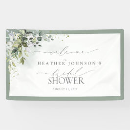 Dusty Blue Eucalyptus Botanische Dusche Empfang Banner