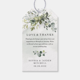 Dusty Blue Eucalyptus Greenerity Wedding Vielen Da Geschenkanhänger