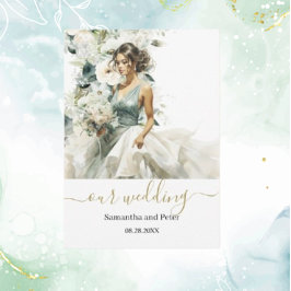 Dusty Blue Eucalyptus Greenery Einladung