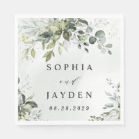 Dusty Blue Eucalyptus Greenery Succulent Wedding