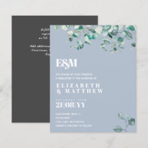 Dusty Blue EUCALYPTUS Wedding