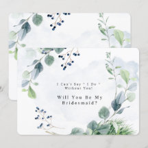 Dusty Blue Eucalyptus wird meine Bridesmaid sein