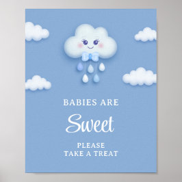 Dusty-Blue-Flöckchen-Babys sind süß Poster