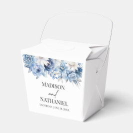Dusty Blue Floral Blume Garden Wedding Geschenkschachtel