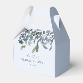 Dusty Blue Floral Brautparty Geschenkschachtel