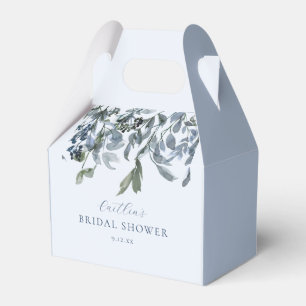Dusty Blue Floral Brautparty Geschenkschachtel