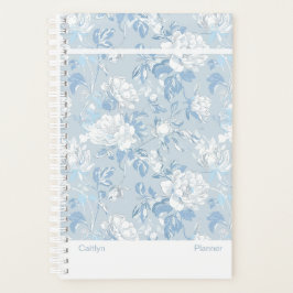 Dusty Blue Floral Small Planer