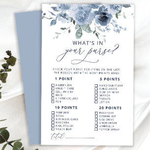 Dusty Blue Floral Was ist in deinem Purse Game