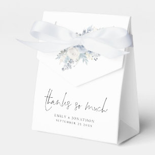 Dusty Blue Florals Vielen Dank für Ihre Hochzeit Geschenkschachtel